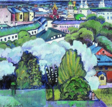 Ilya Ivanovich Mashkov Werke - Stadtlandschaft 1911 Ilja Maschkow
